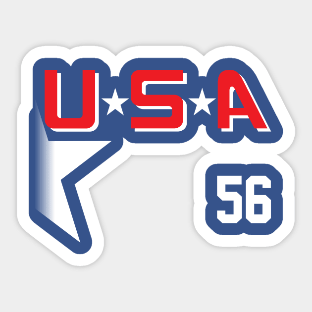 Team USA - Russ Tyler Sticker by 4check